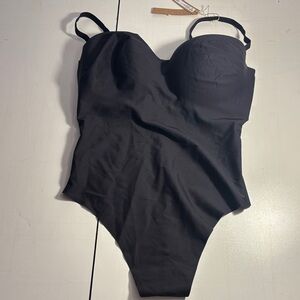 SKIMS Black Bodysuit